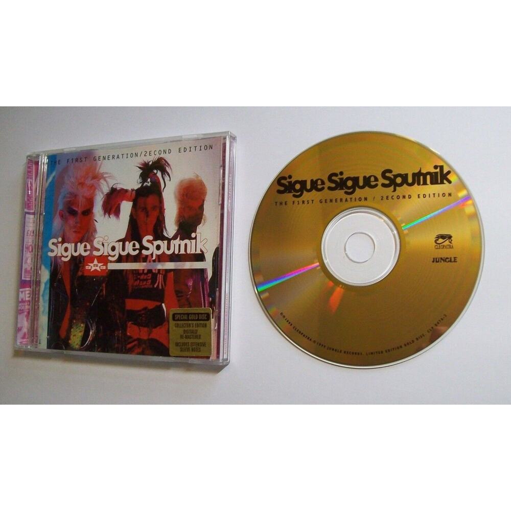 Sigue Sigue Sputnik The F1rst Generation 2econd Edition GOLD DISC Collectors CD